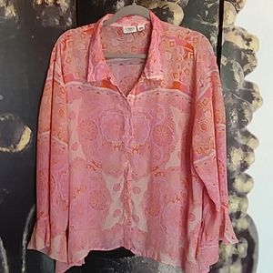 CATO Women's Paisley Printed Top